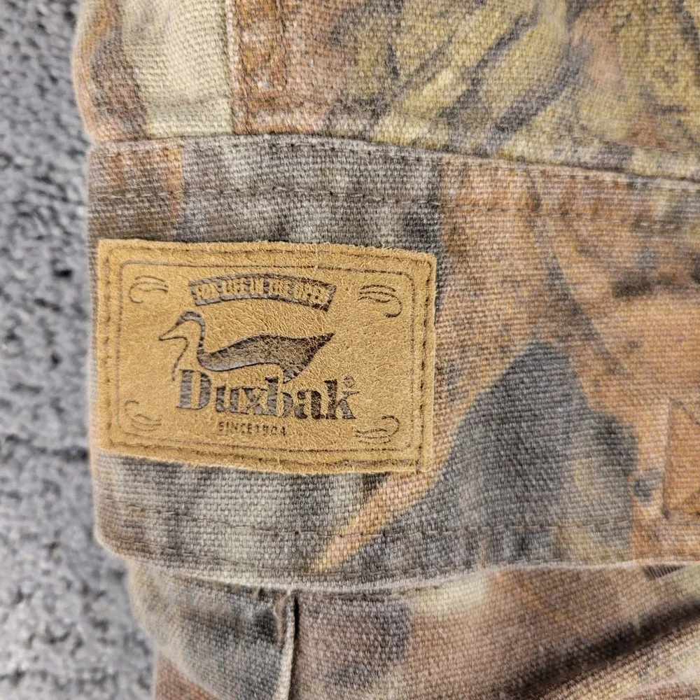 Duxbak Shorts Mens 33 Camo Cargo Advantage Timber Elastic Waist Camping Hiking